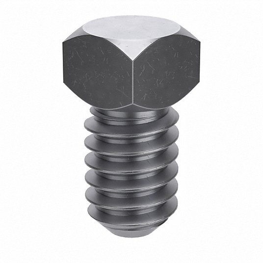 Parafuso de soquete: tamanho da rosca 1/4"-20, comprimento total de 3/8 pol., copo pt, aço, sim