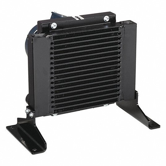 Cooler de óleo de ar forçado COOL-LINE: AC, 5 hp Calor removido, 30 gpm Fluxo máx., 377 psi Pressão 