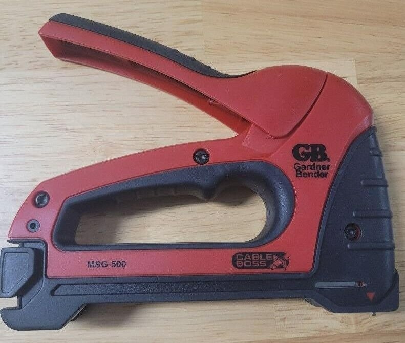 GB Gardner Bender MSG-500 Pistola de grampo profissional Fio e cabo