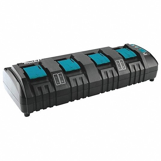 Carregador de bateria: Makita, carregamento simultâneo multiportas, para 14,4 V/18 V, íon de lítio, 