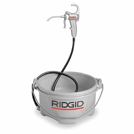 Lubrificador de balde RIDGID: use com as séries 1224/300/535