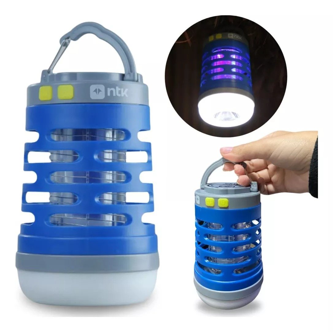 Lampião Lanterna Mata Mosquito Trap Light Led Recarregável