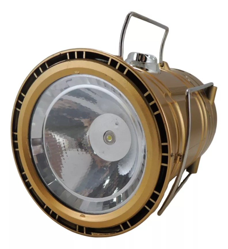 Lampião Xingu 6 Led 3w C/ Lanterna Xv3097 Cor Dourado 110V/220V