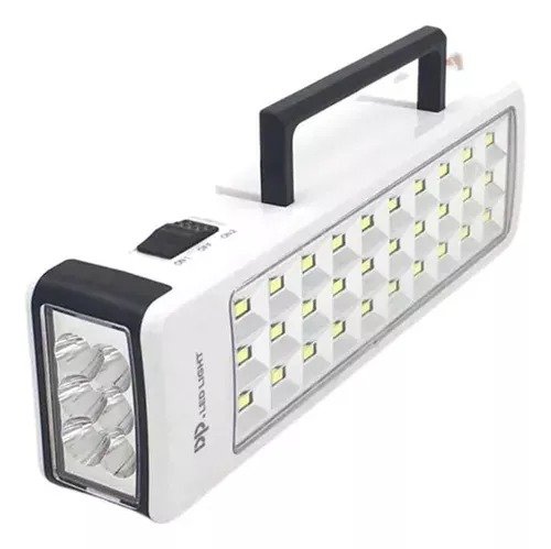 Luminária Emergência Led Dp-7076 Bateria Recarregável 3w