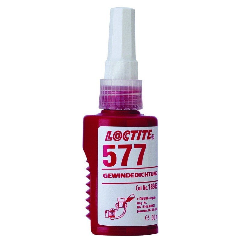 Loctite 577 Gasket Sealant Paste for Thread Sealing - Frasco de 50 ml